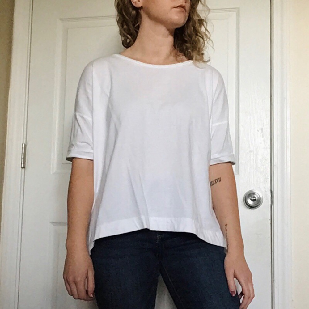 Open-back Madewell Tee